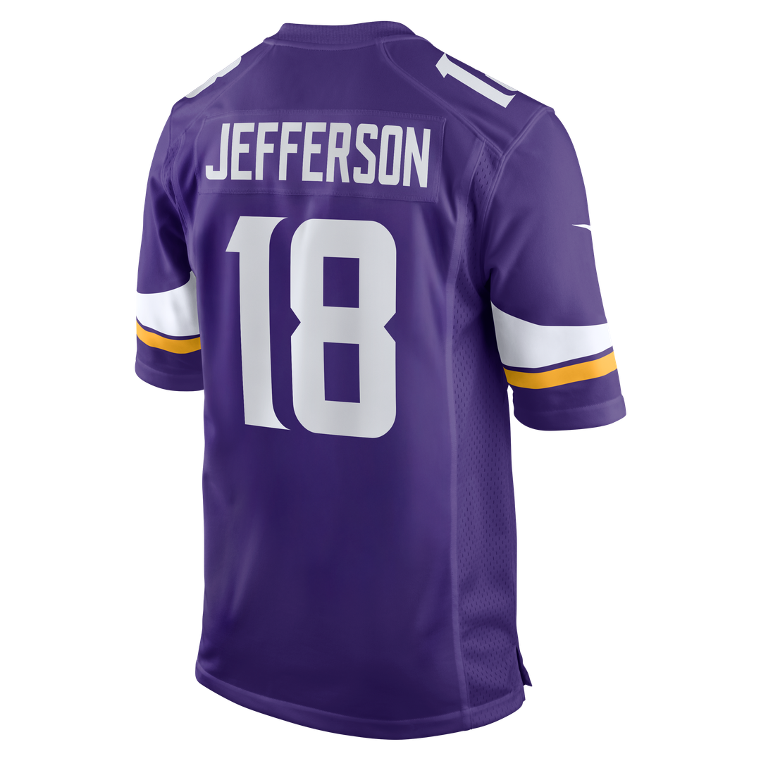 Justin Jefferson Minnesota Vikings Game Jersey - Purple
