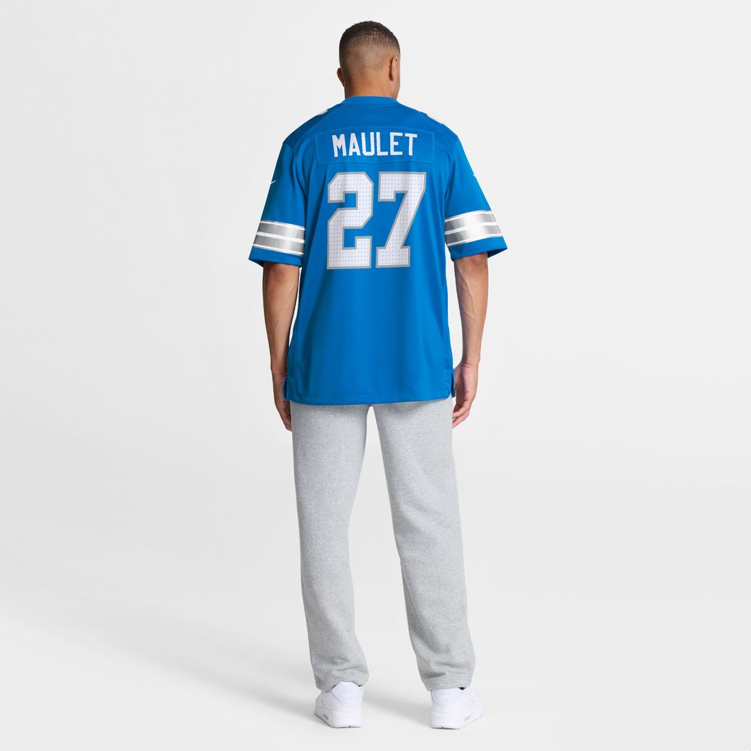 Arthur Maulet Detroit Lions Team Game Jersey - Blue