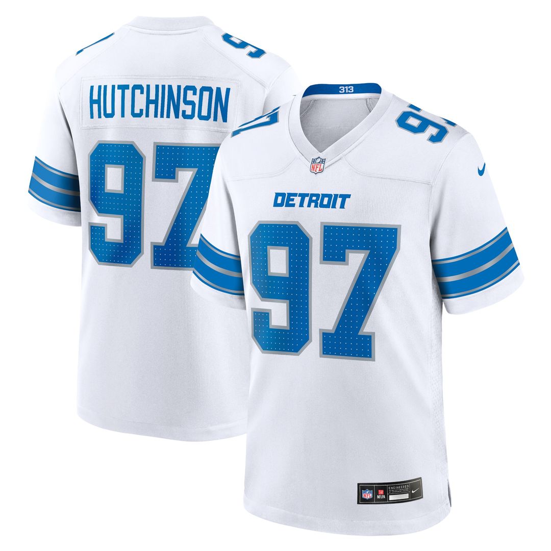 Aidan Hutchinson Detroit Lions 2nd Alternate Game Jersey - Black