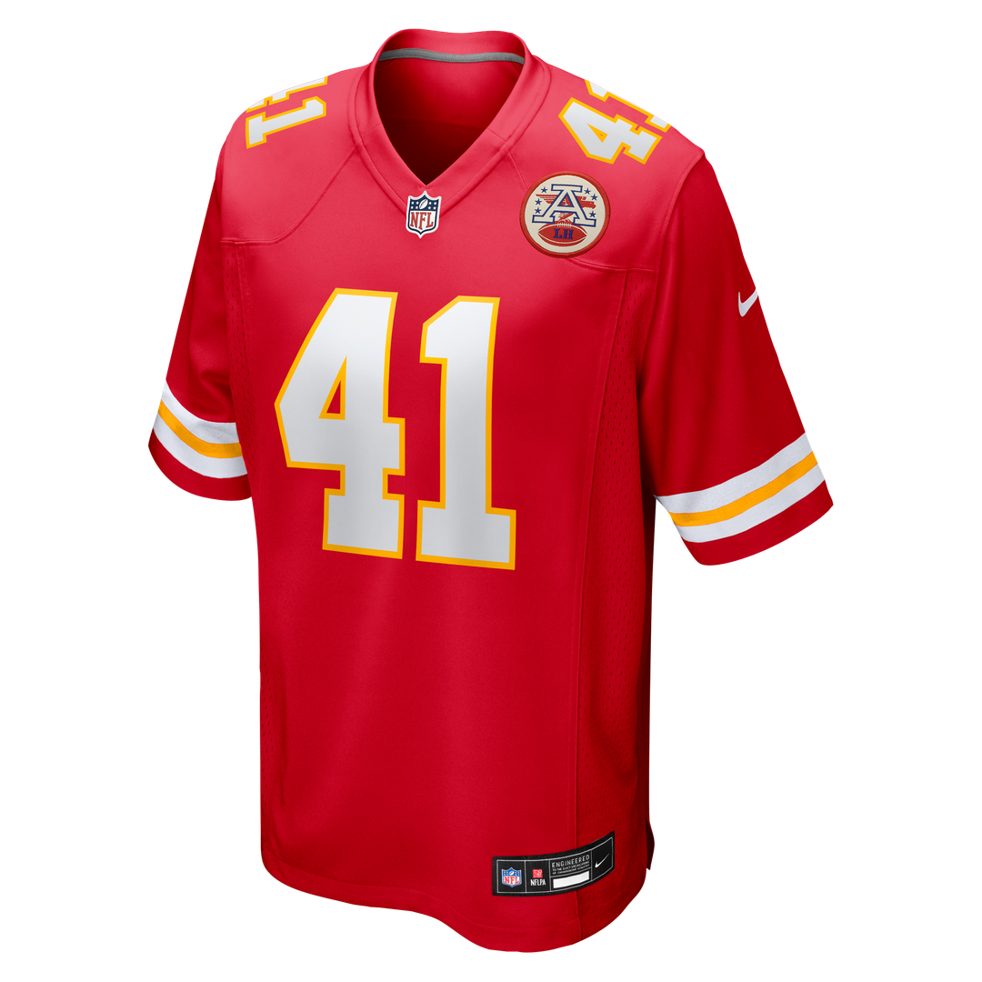 James Winchester Kansas City Chiefs Game Jersey - Red