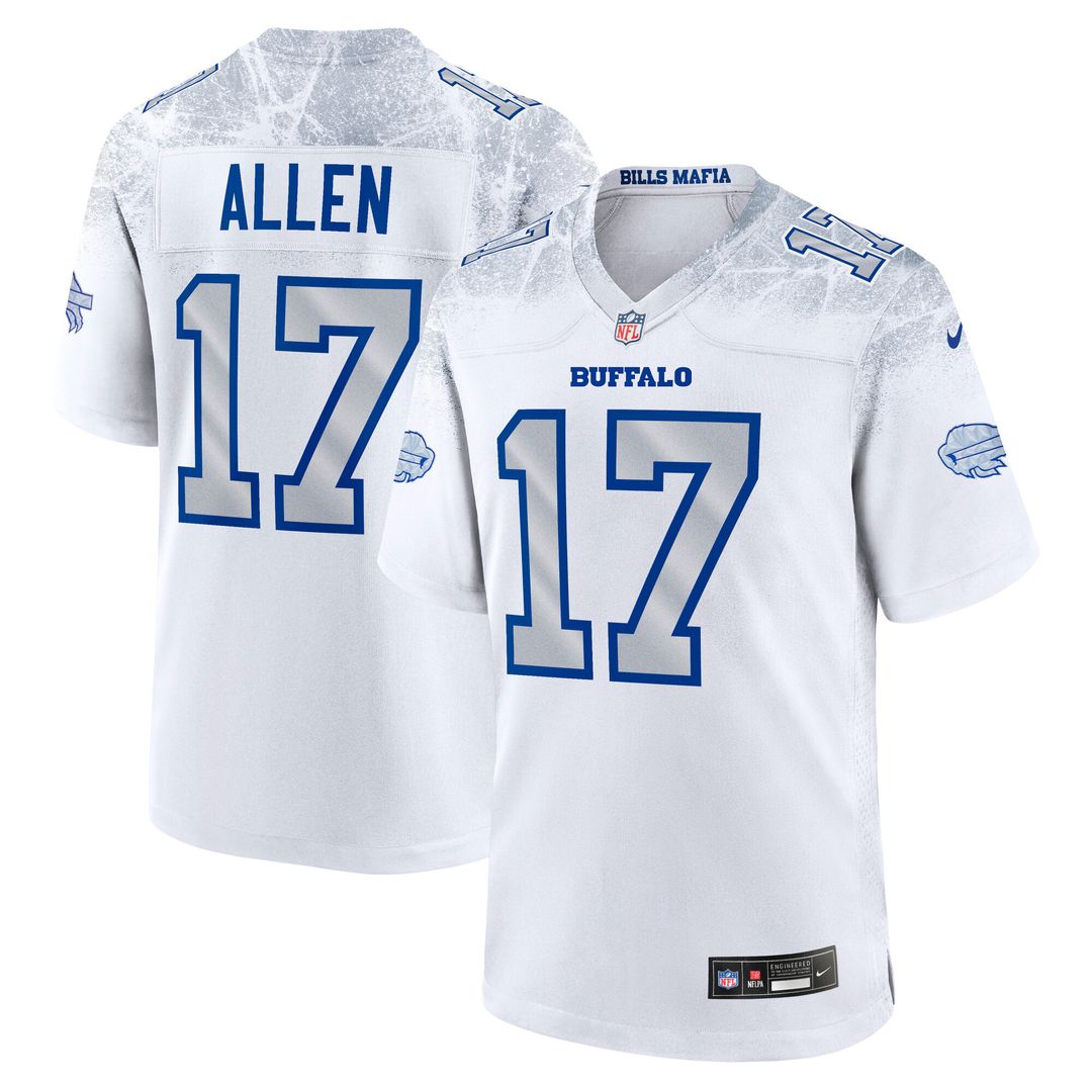 Josh Allen Buffalo Bills 2025 Rivalries Collection Game Jersey - White