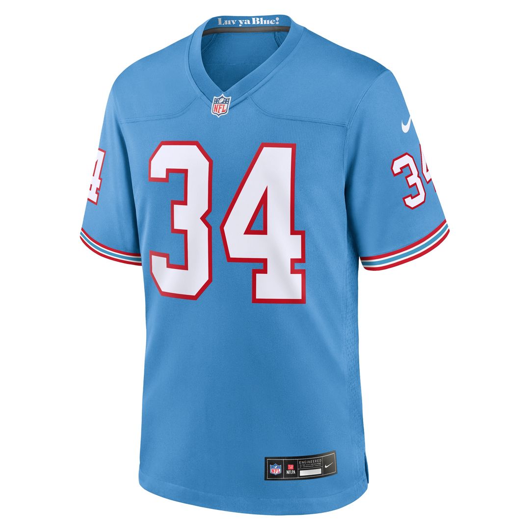 Earl Campbell Tennessee Titans Retired Player Alternate Game Jersey - Light Blue