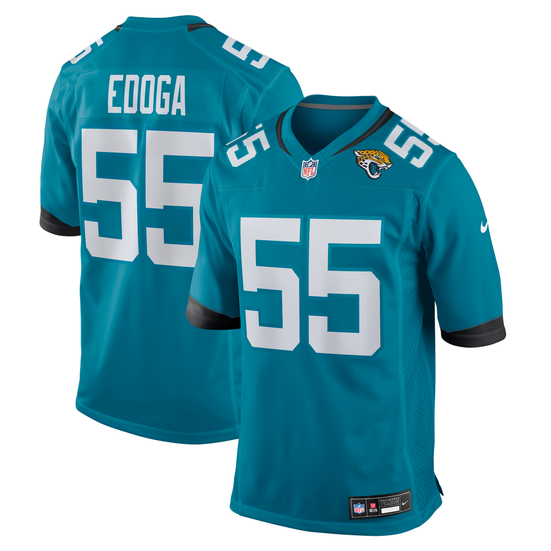 Chuma Edoga Jacksonville Jaguars Team Game Jersey - Teal