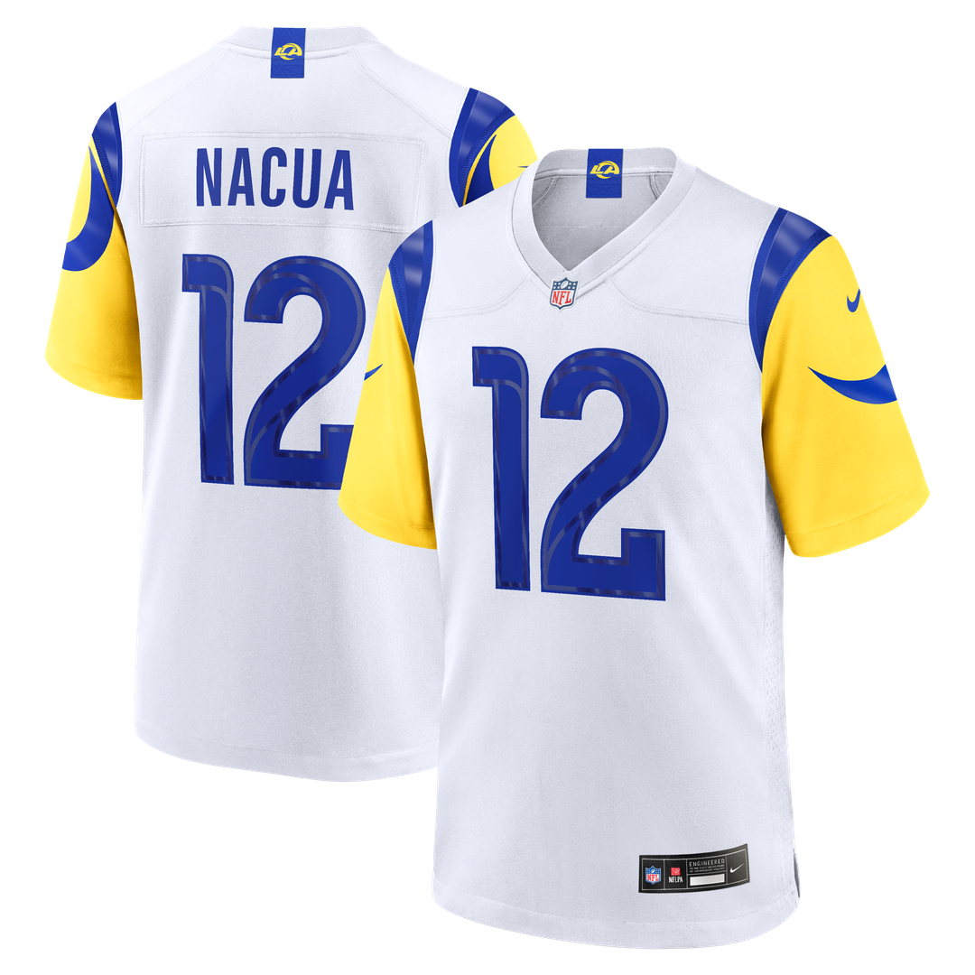 Puka Nacua Los Angeles Rams White Game Player Jersey - White