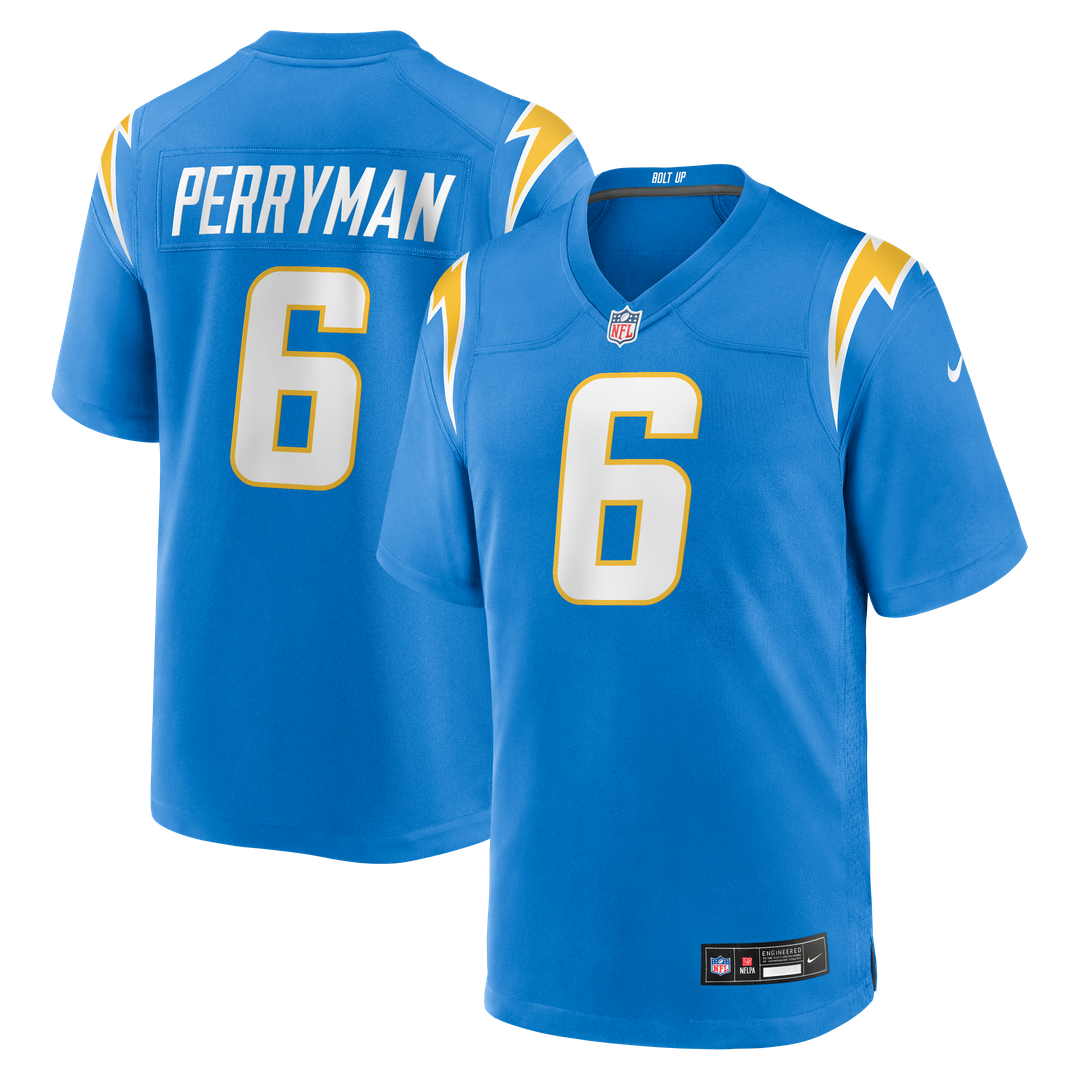 Denzel Perryman Los Angeles Chargers Team Game Jersey - Powder Blue