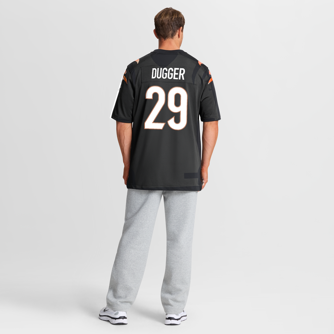 Kyle Dugger Cincinnati Bengals Team Game Jersey - Black