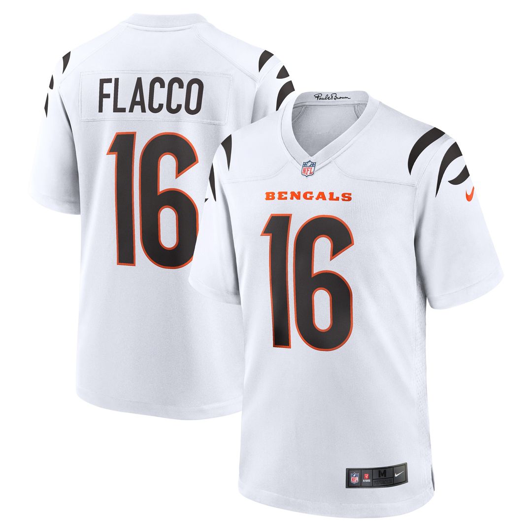 Joe Flacco Cincinnati Bengals Game Jersey - White