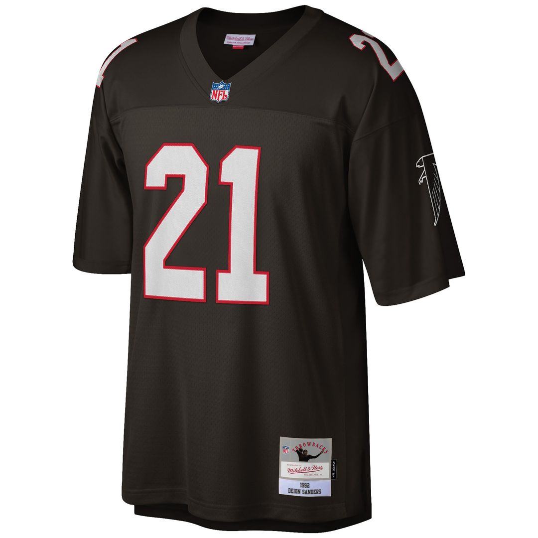 Deion Sanders Atlanta Falcons Big & Tall 1992 Retired Player Replica Jersey - White