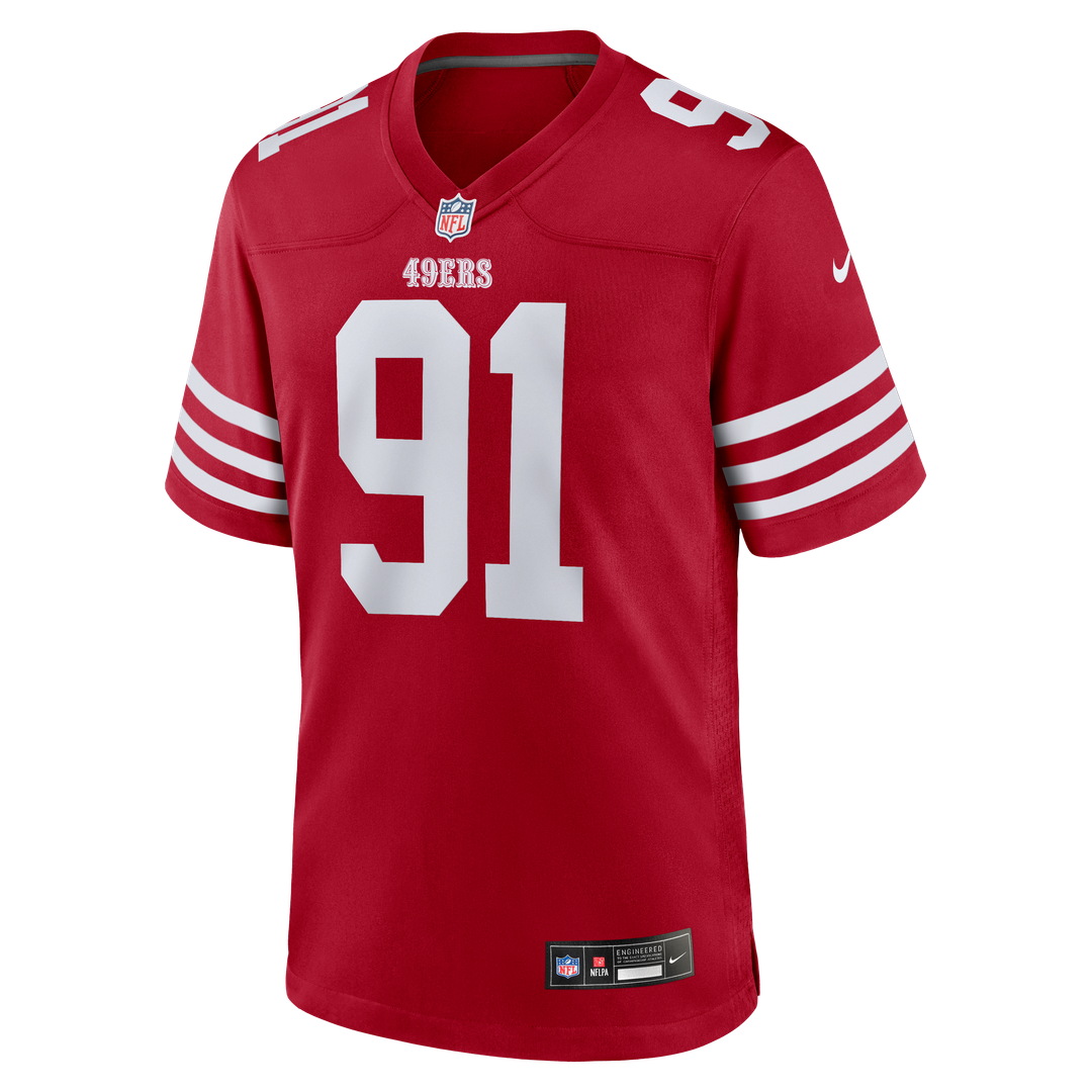Sam Okuayinonu San Francisco 49ers Team Game Jersey - Scarlet