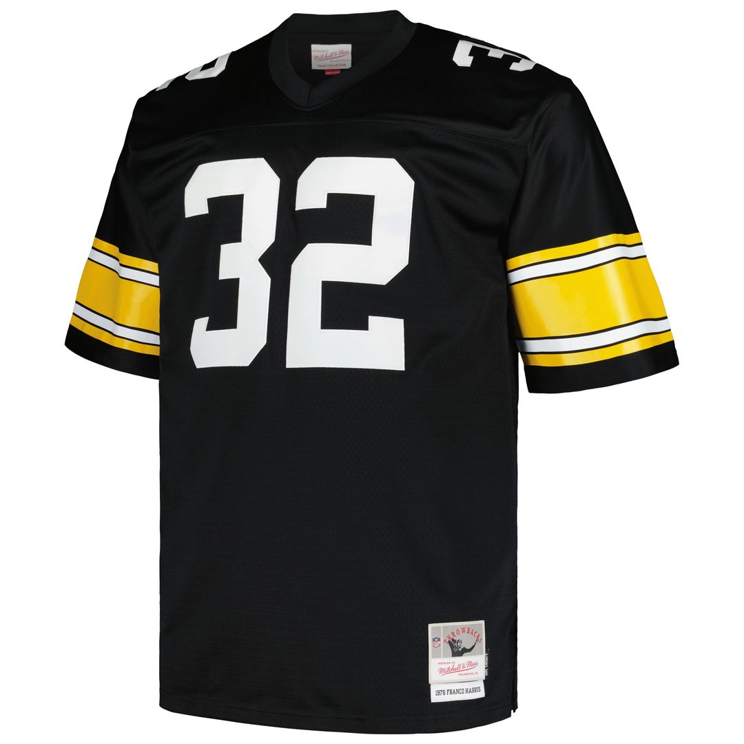 Franco Harris Pittsburgh Steelers Big & Tall 1976 Legacy Retired Player Jersey - Black