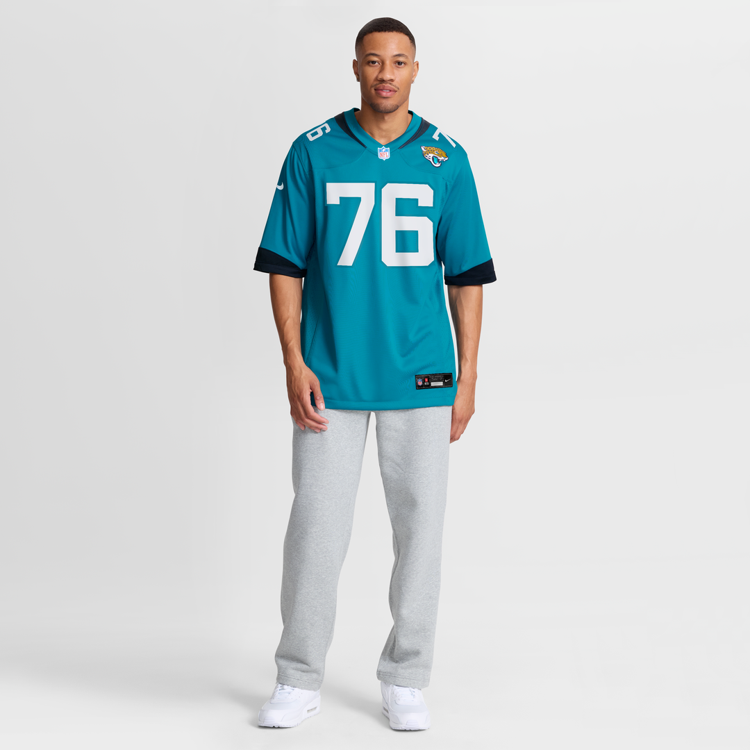 Ezra Cleveland Jacksonville Jaguars Game Jersey - Teal