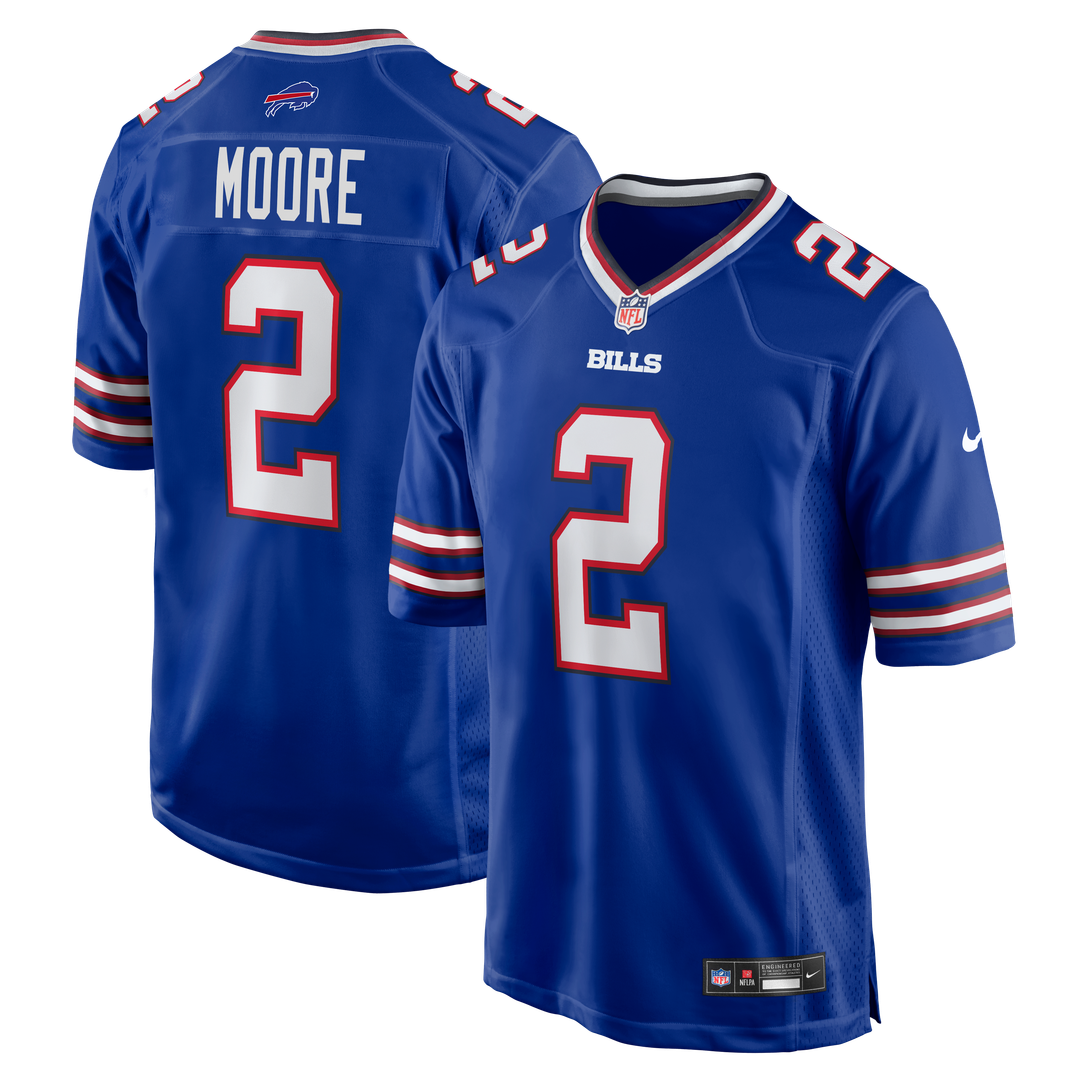 D.J. Moore Buffalo Bills Game Jersey - Royal