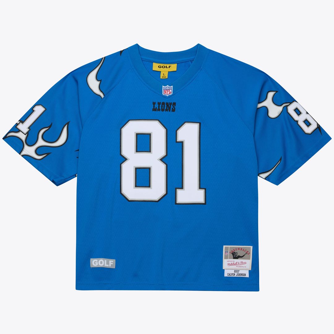 Calvin Johnson Detroit Lions x Golf Wang Unisex 2007 Legacy Fashion Jersey - Blue