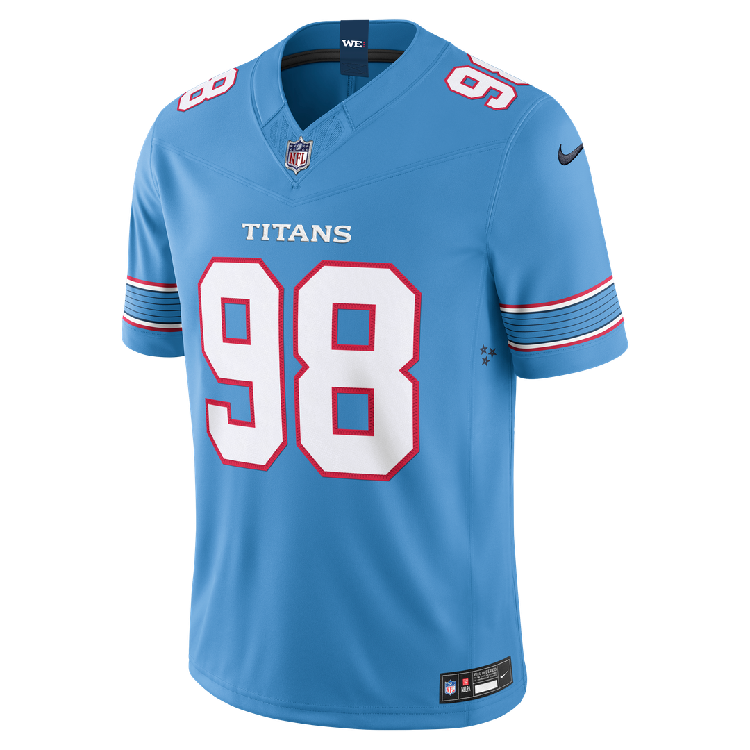 Jeffery Simmons Tennessee Titans Vapor F.U.S.E. Stitched Limited Jersey - White
