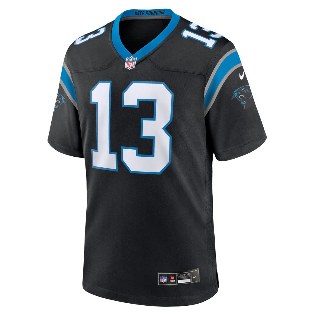 Hunter Renfrow Carolina Panthers Team Game Jersey - Black