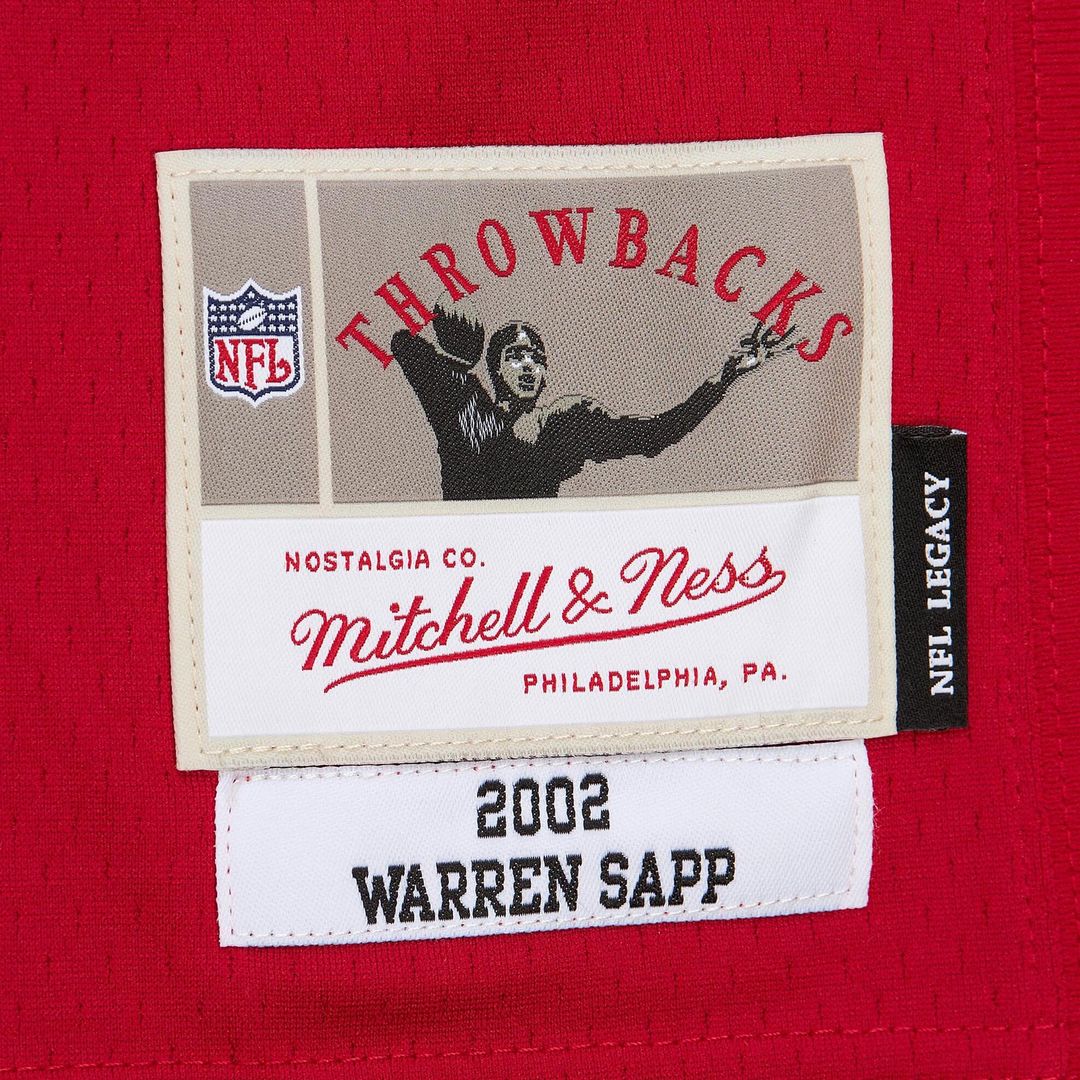 Warren Sapp Tampa Bay Buccaneers 2002 Legacy Replica Jersey - Red