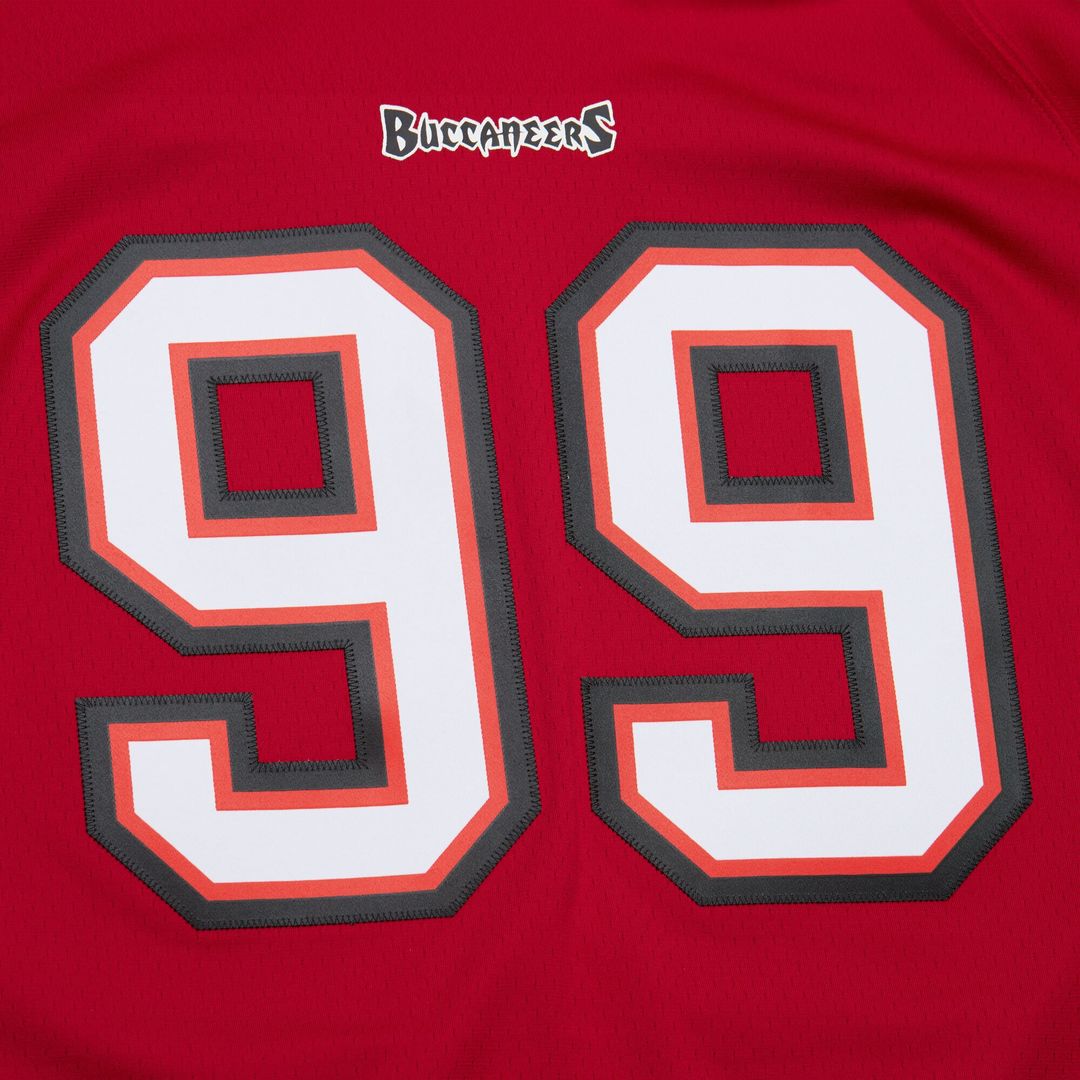 Warren Sapp Tampa Bay Buccaneers 2002 Legacy Replica Jersey - Red