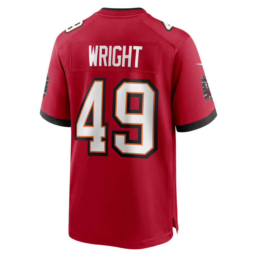 Owen Wright Tampa Bay Buccaneers Team Game Jersey - Red