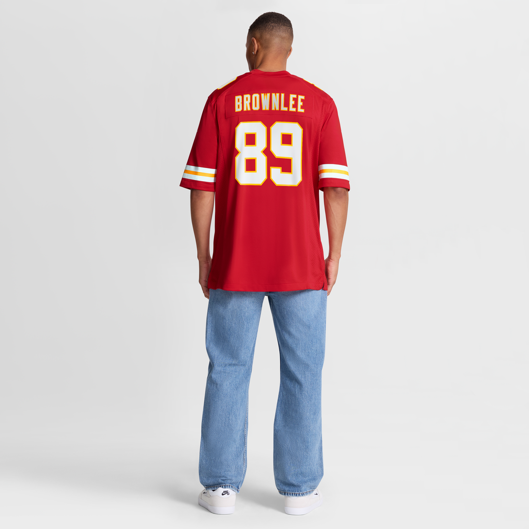 Jason Brownlee Kansas City Chiefs Team Game Jersey - Red