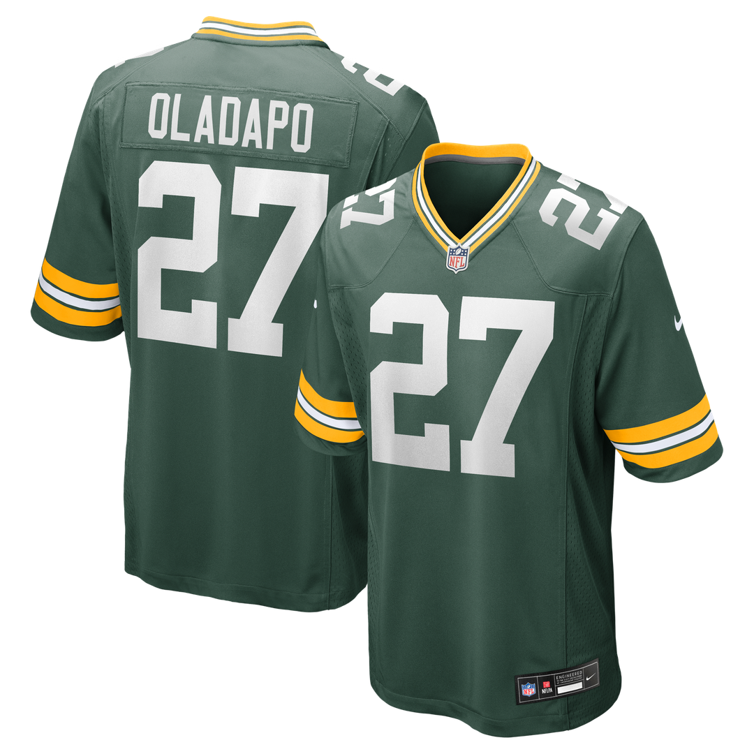 Kitan Oladapo Green Bay Packers Game Jersey - Green