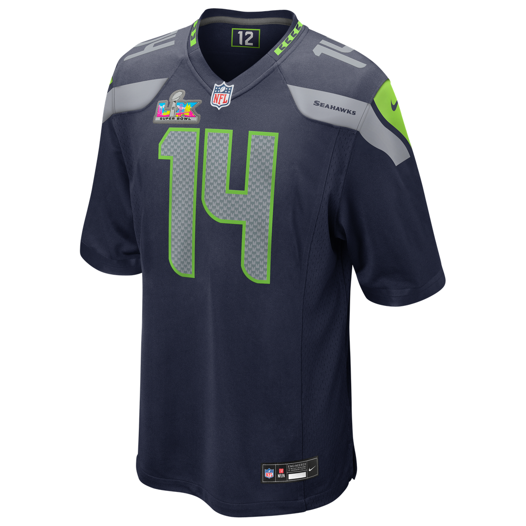 Sam Darnold Seattle Seahawks Super Bowl LX Patch Game Jersey - College Navy