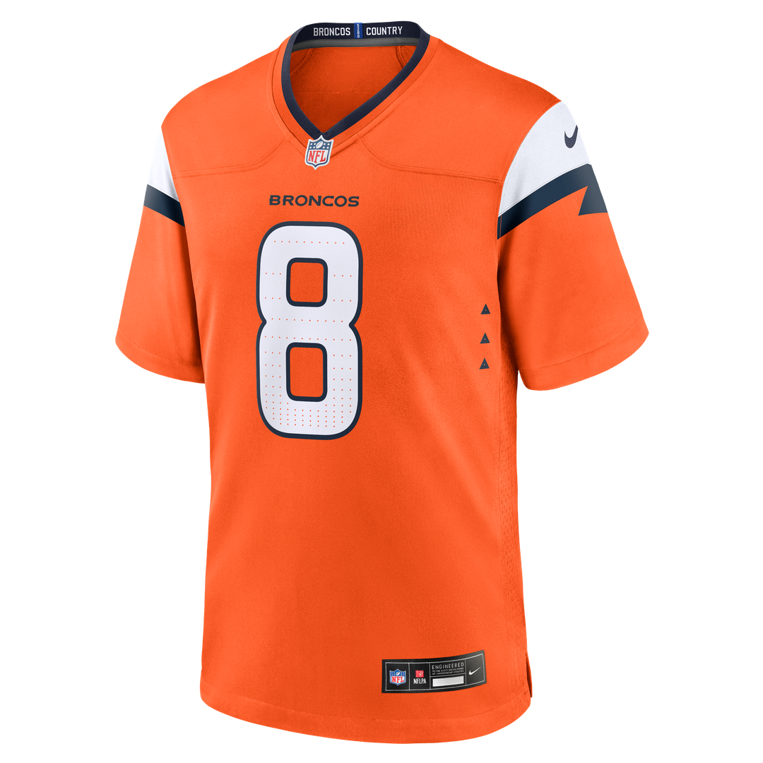 Jarrett Stidham Denver Broncos Team Game Jersey - Orange