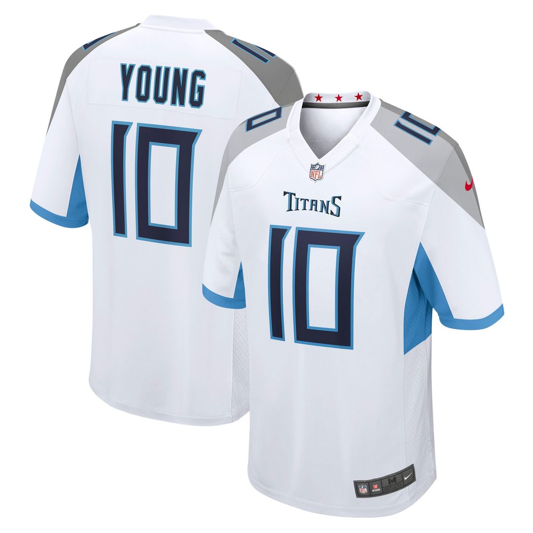 Vince Young Tennessee Titans Retired Player Game Jersey - White