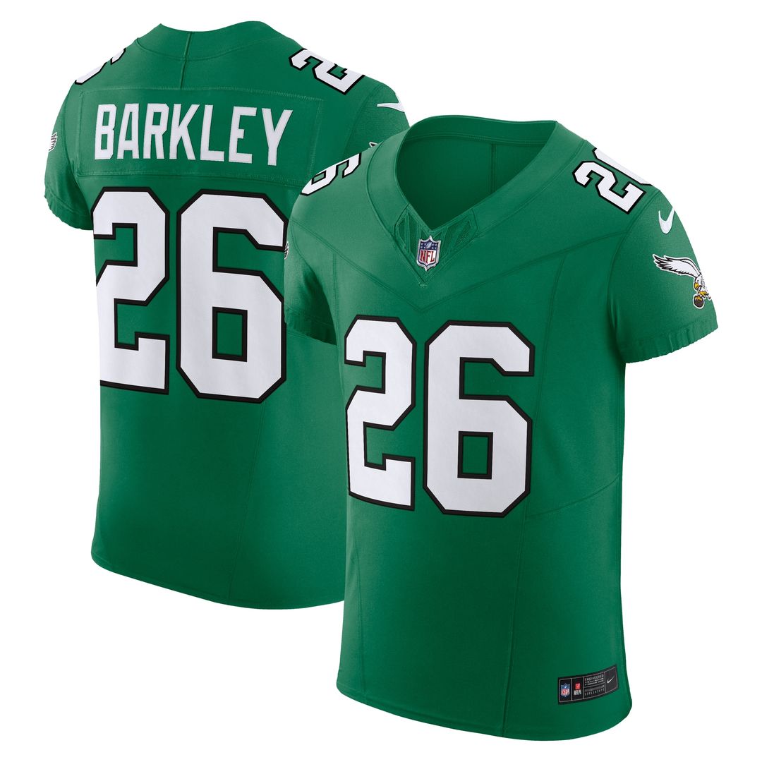 Saquon Barkley Philadelphia Eagles Alternate Vapor F.U.S.E. Elite Jersey - Kelly Green