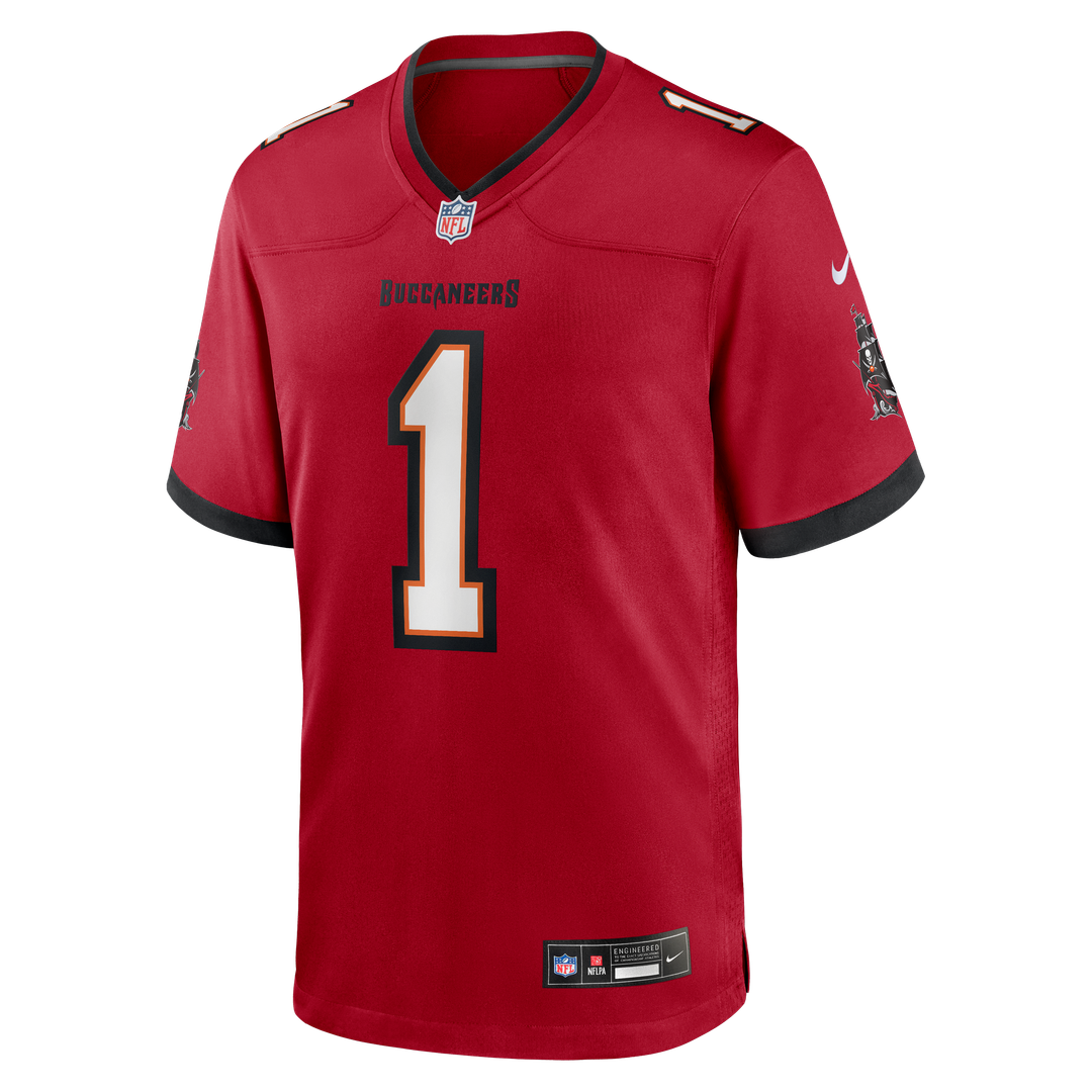 Number 1 Groom Tampa Bay Buccaneers Game Jersey - Red