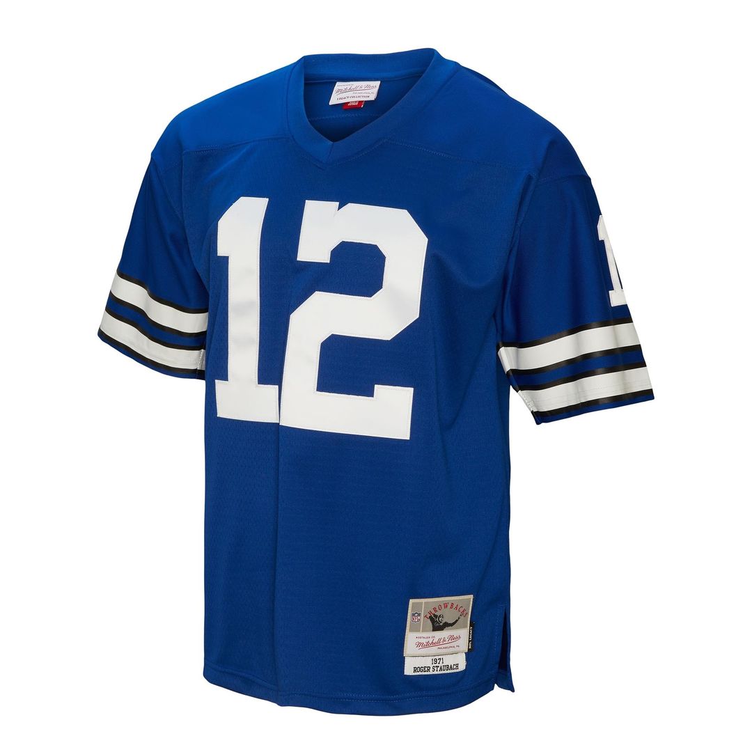 Roger Staubach Dallas Cowboys Big & Tall 1971 Legacy Retired Player Jersey - Navy