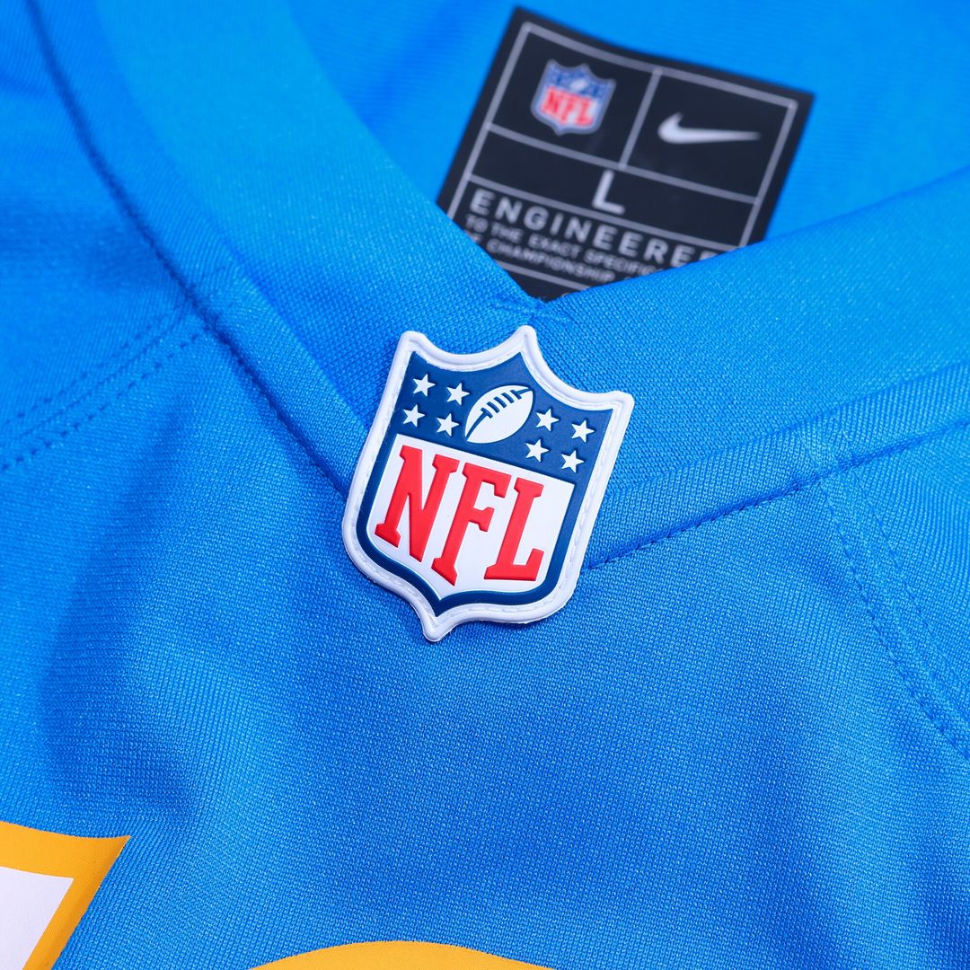 Isas Waxter Los Angeles Chargers Team Game Jersey - Powder Blue