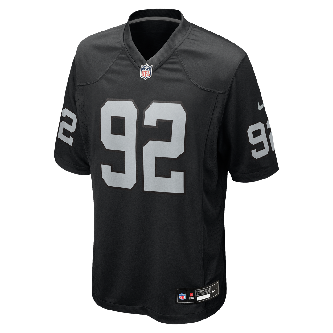 Richard Seymour Las Vegas Raiders Retired Player Game Jersey - Black