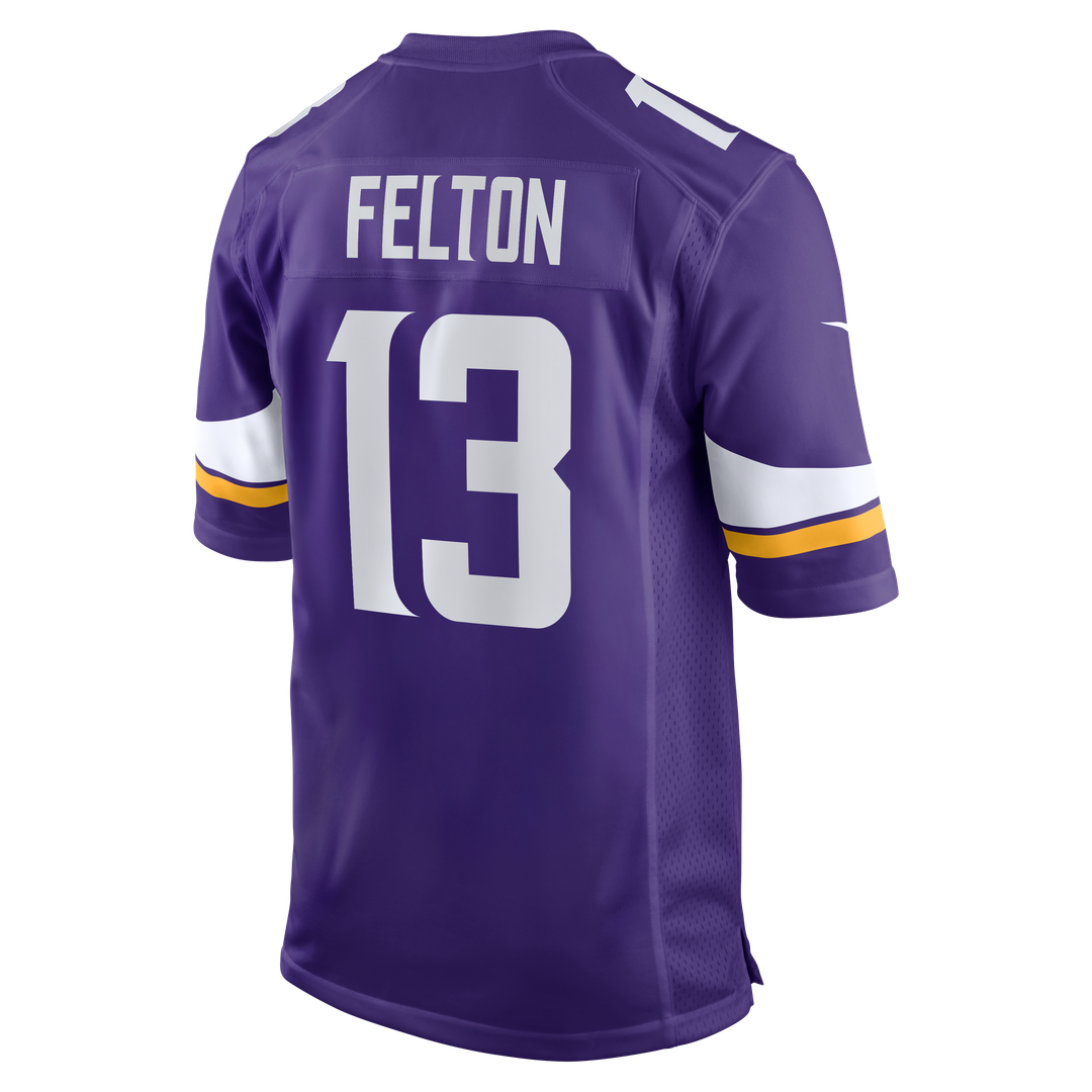 Tai Felton Minnesota Vikings Team Game Jersey - Purple