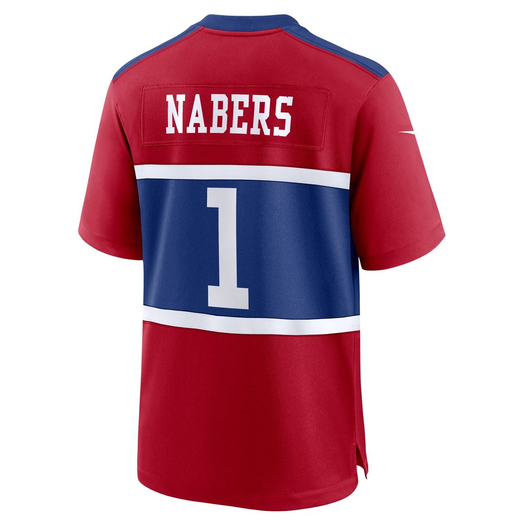 Malik Nabers New York Giants Alternate Game Jersey - Century Red