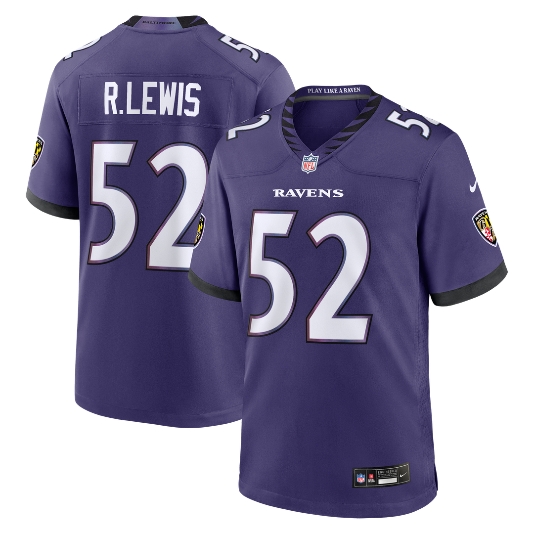 Ray Lewis Baltimore Ravens Team Retired Player Game Jersey - Purple