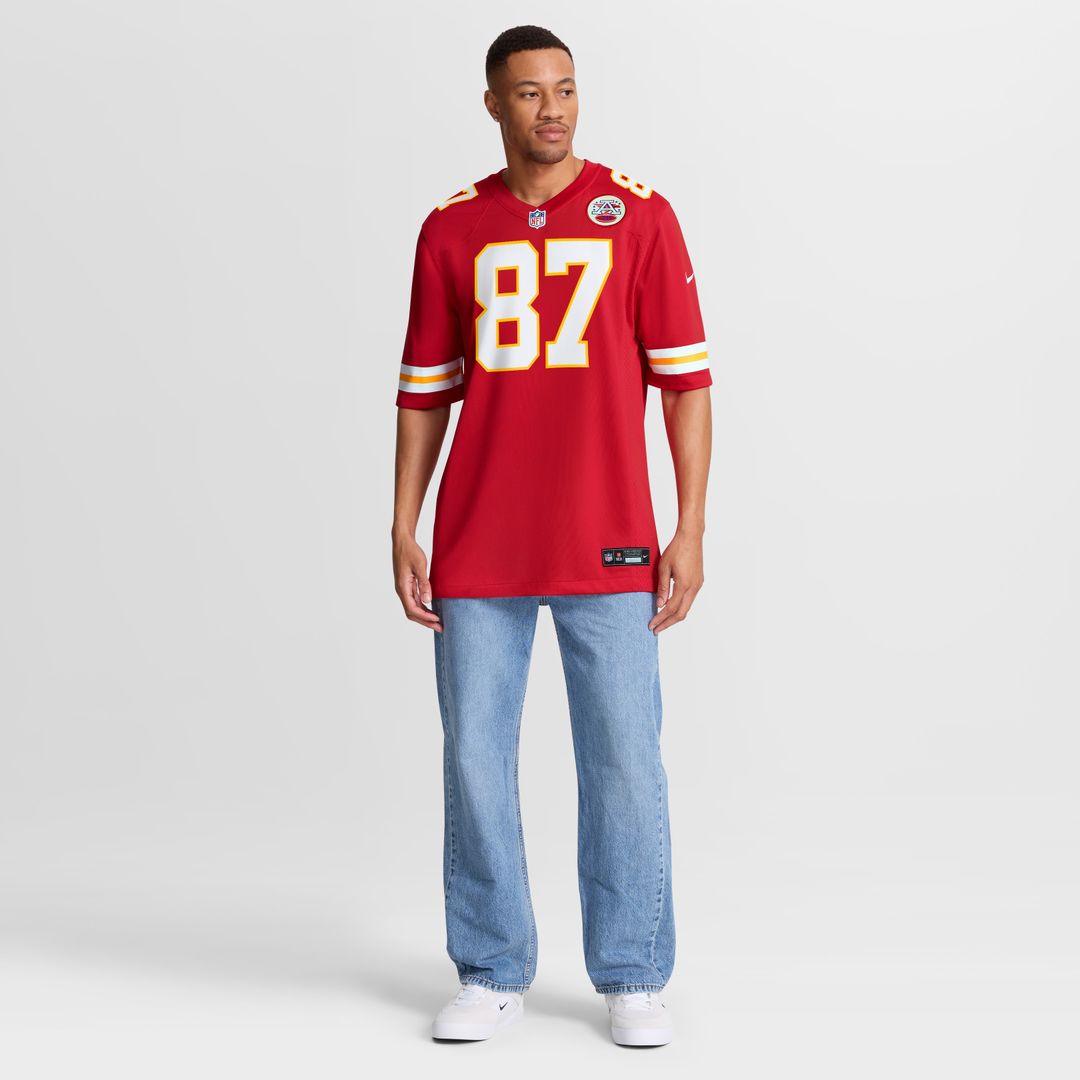 Travis Kelce Kansas City Chiefs Game Jersey - Red