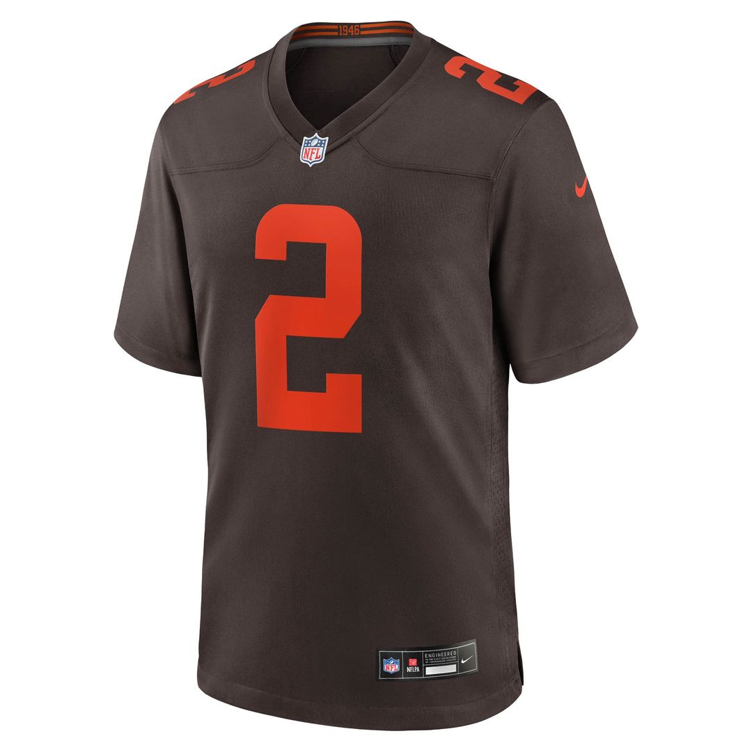 Shedeur Sanders Cleveland Browns Alternate Game Jersey - Brown