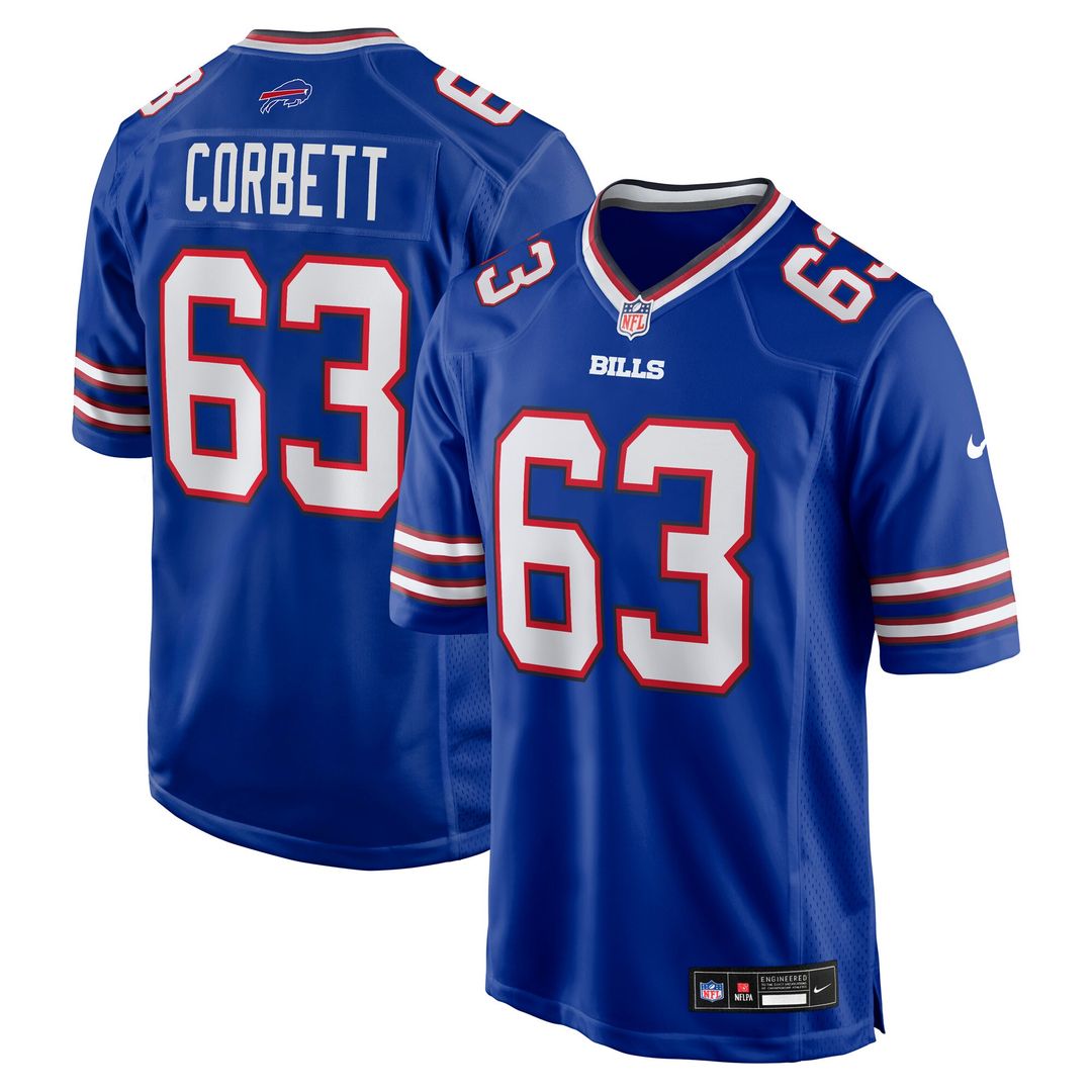 Austin Corbett Buffalo Bills Team Game Jersey - Royal