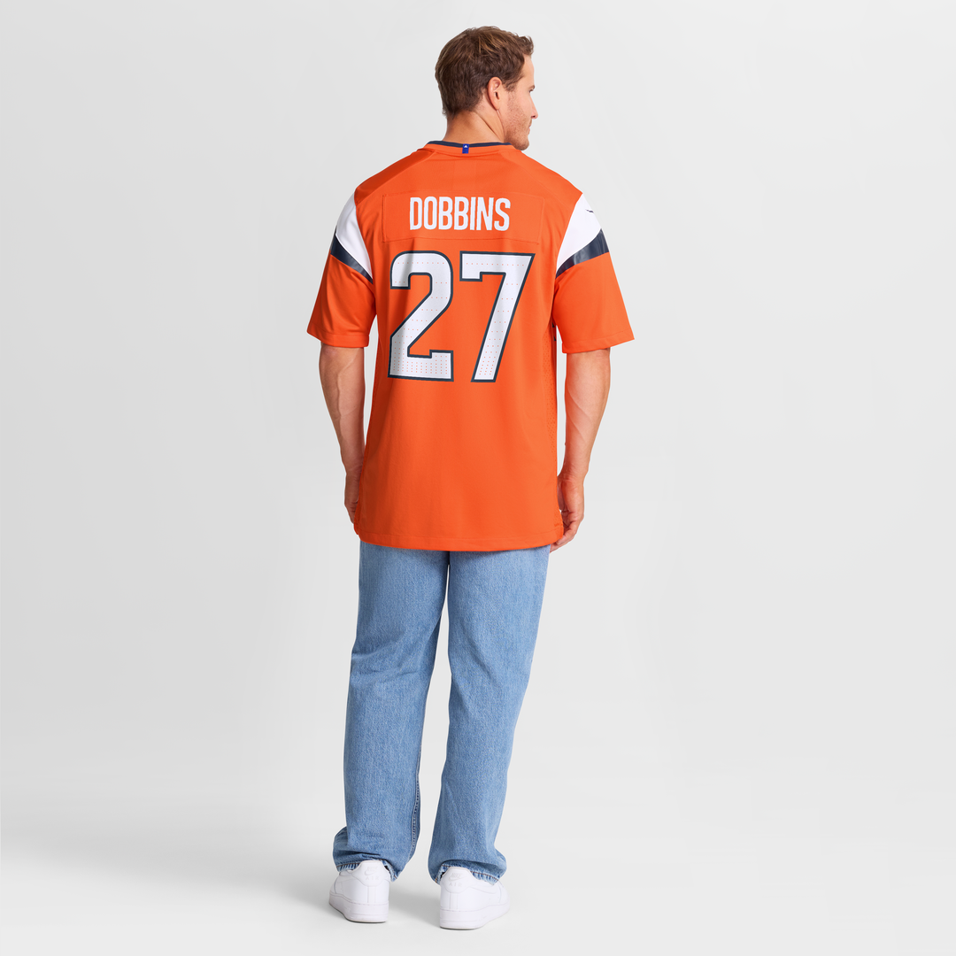 J.K. Dobbins Denver Broncos Team Game Jersey - Orange