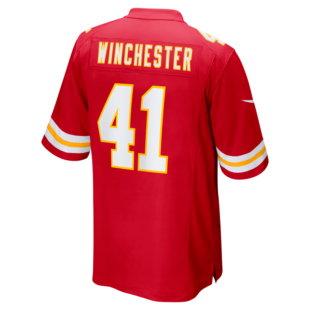 James Winchester Kansas City Chiefs Game Jersey - Red