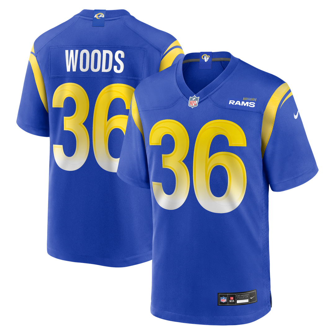 Charles Woods Los Angeles Rams Game Jersey - Royal