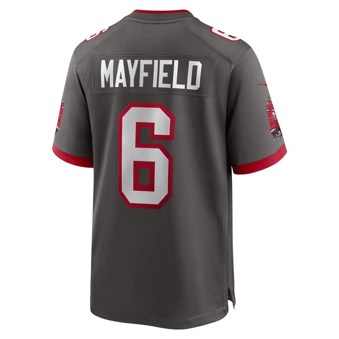 Baker Mayfield Tampa Bay Buccaneers Alternate Game Player Jersey - Pewter