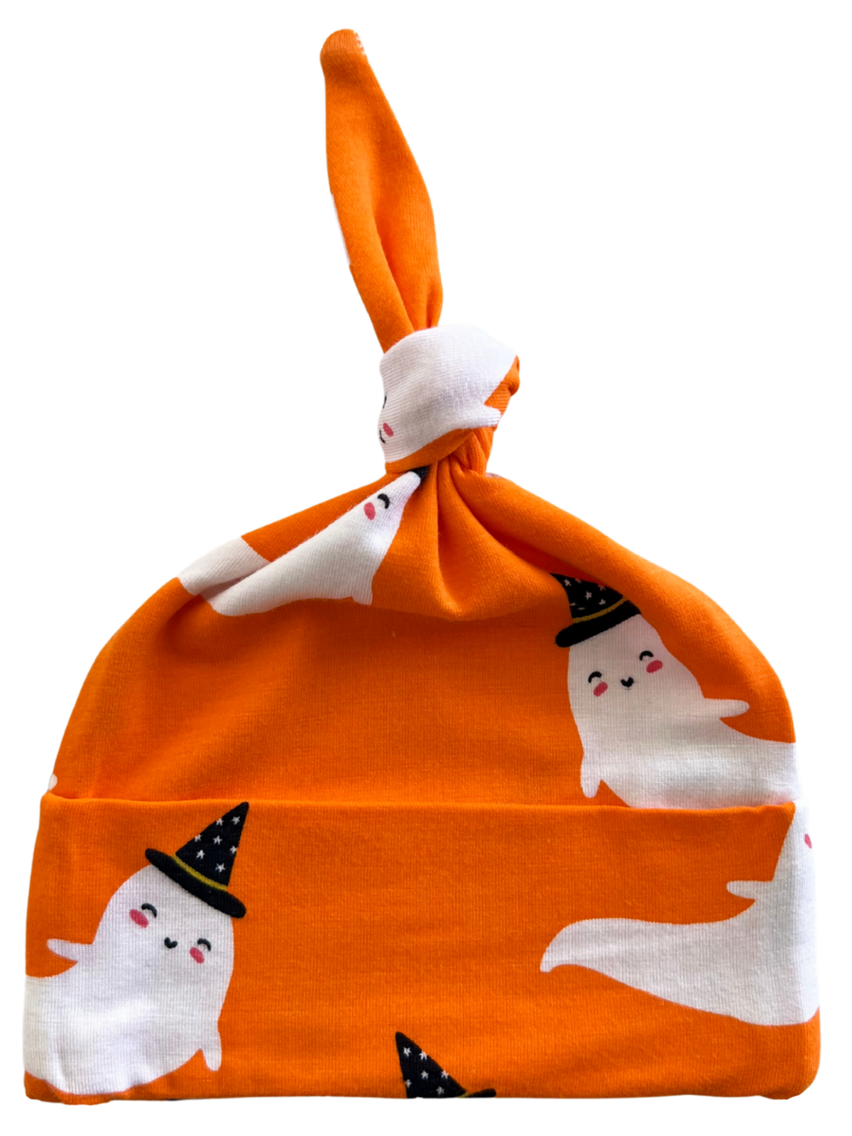 Knot Beanie, Orange Ghost