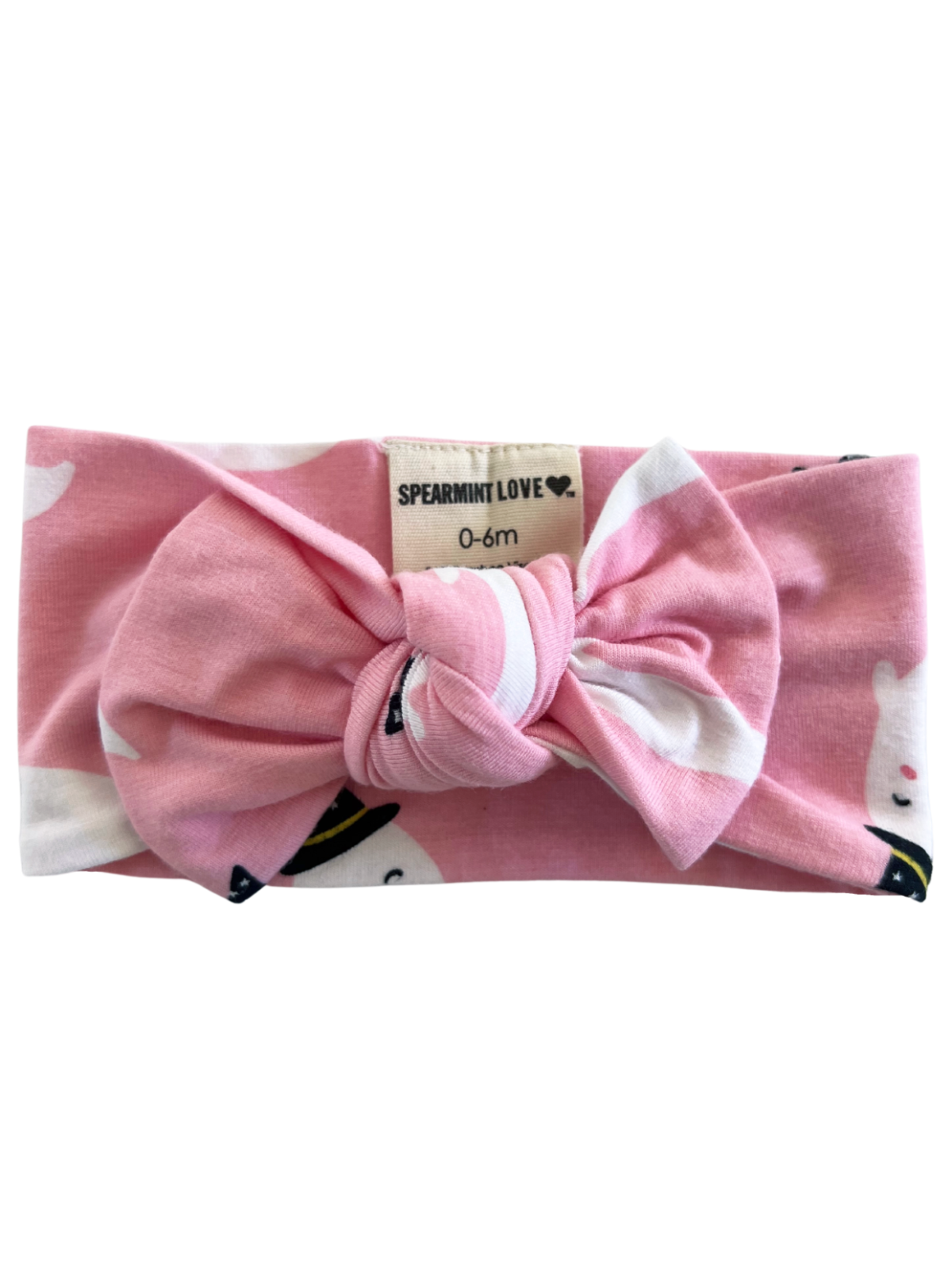 Knot Bow, Pink Ghost