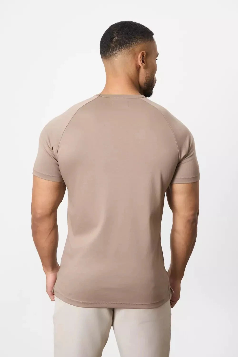 Mercerised Cotton T-Shirt in Mocha