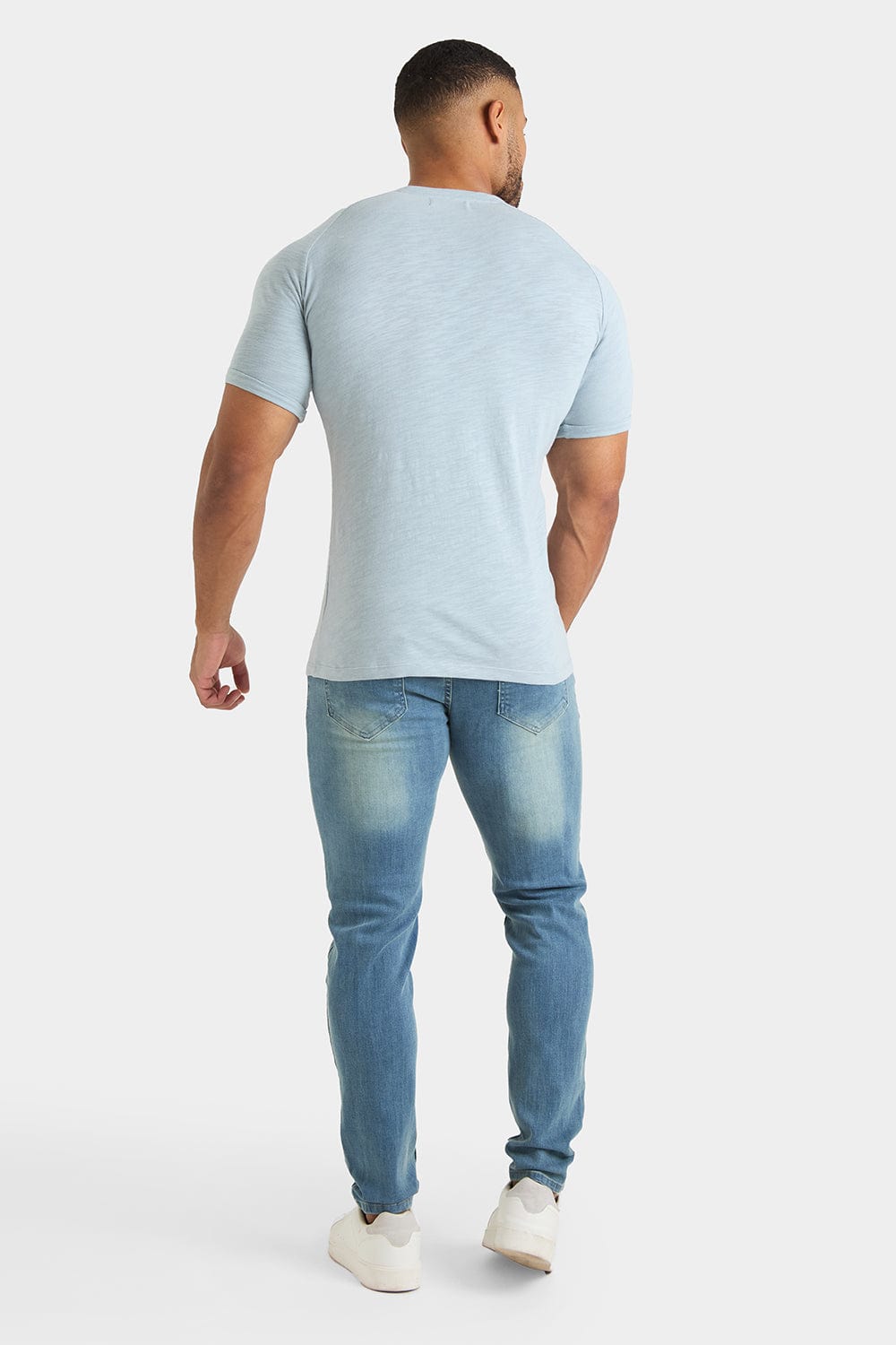 Slub T-Shirt in Fog